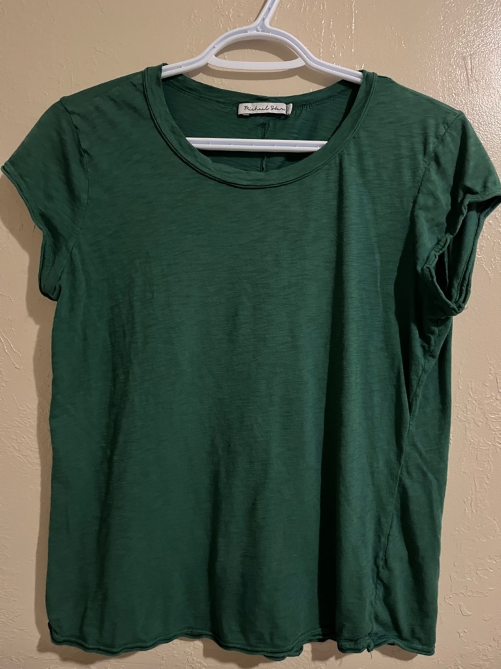 Michael Stars Short Sleeve Crewneck Tee Emerald Greenish